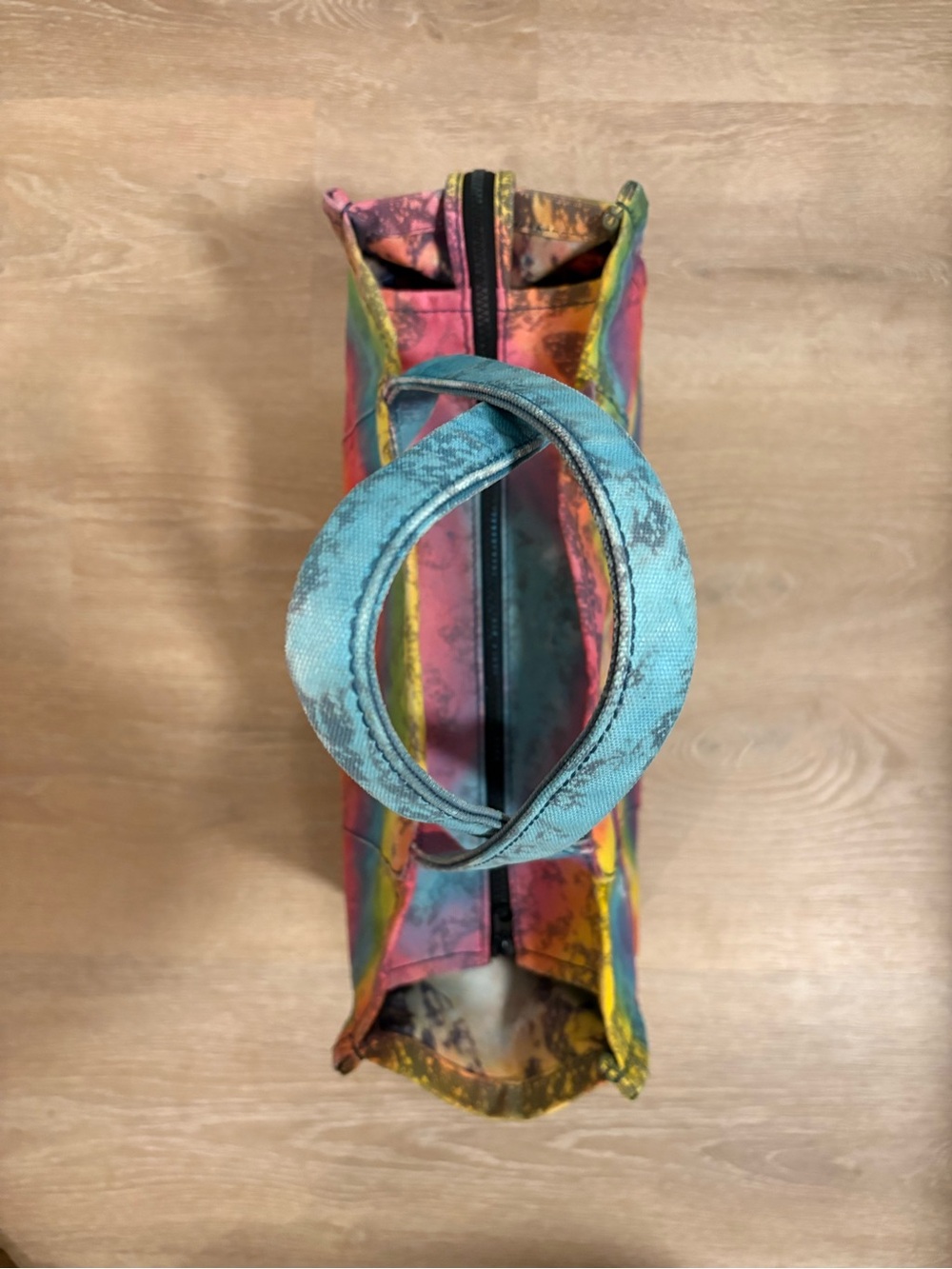 Large Marc Jacobs “Marbled Rainbow” 🌈 THE TOTE BAG w/Gold Leaf Lettering - Picture 7 of 12